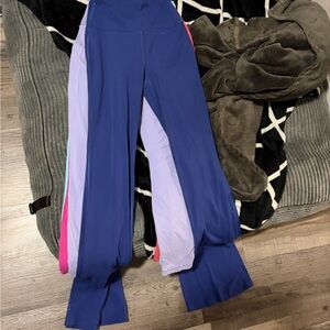 Lululemon Athletica Blue and Purple Flare Pants